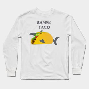 Funny Shark Taco Lovers Tshirt Tee Shirt Gift Long Sleeve T-Shirt